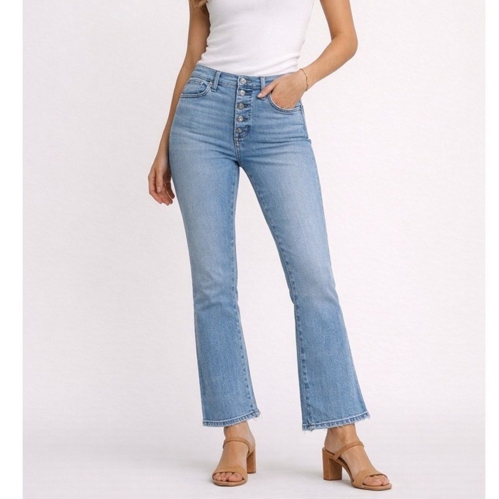 Madewell High-Rise Light Blue Button-Fly Jeans